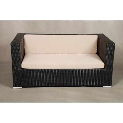 Купить Двухместный диван из искусственного ротанга на алюминиевом каркасе