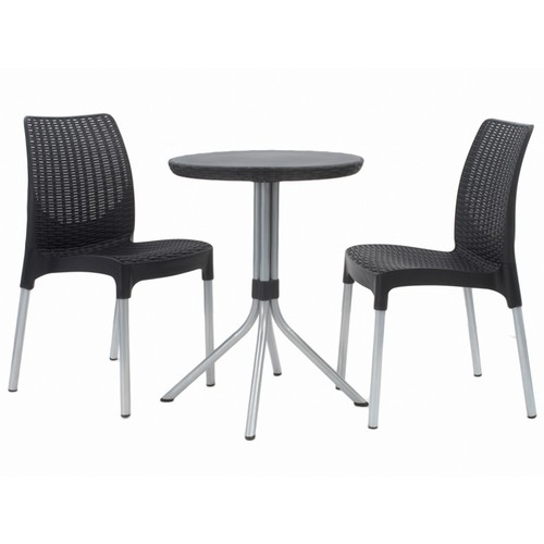 Купить Комплект с металлическими ножками: круглый столик + 2 стула.