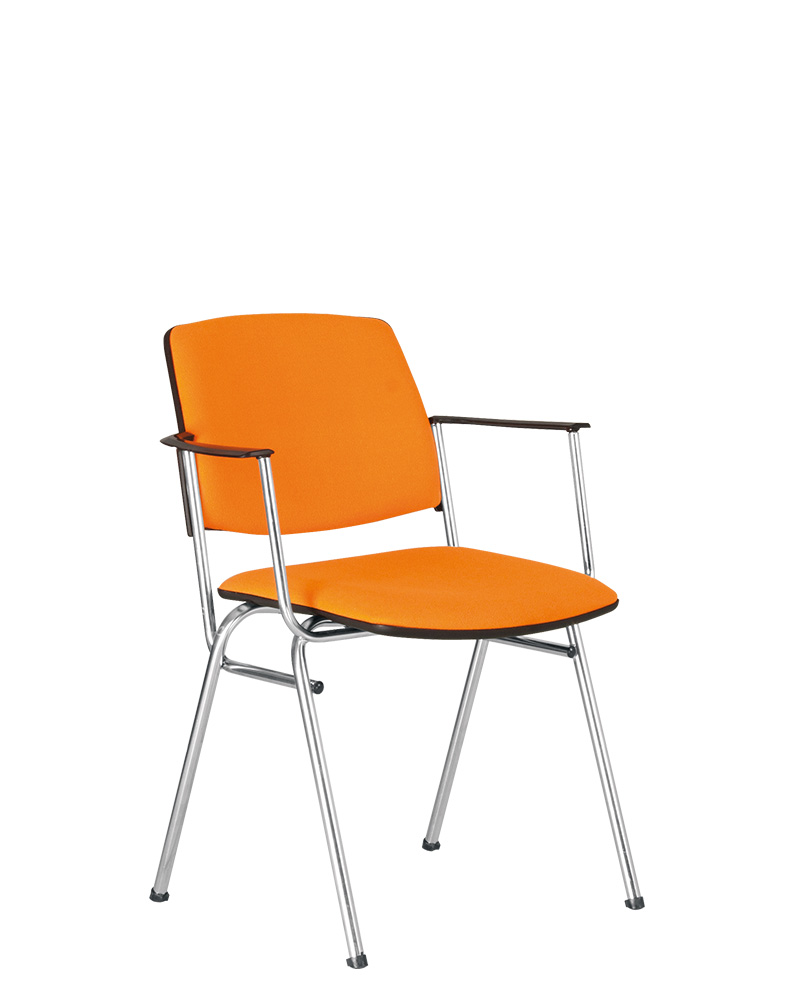 Кресло с мягким сиденьем и спинкой на металлическом каркасе 09-1068 с .