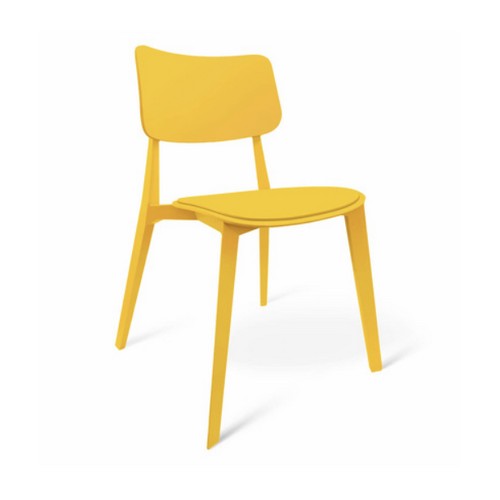 Пластиковый стул Smile PM желтый